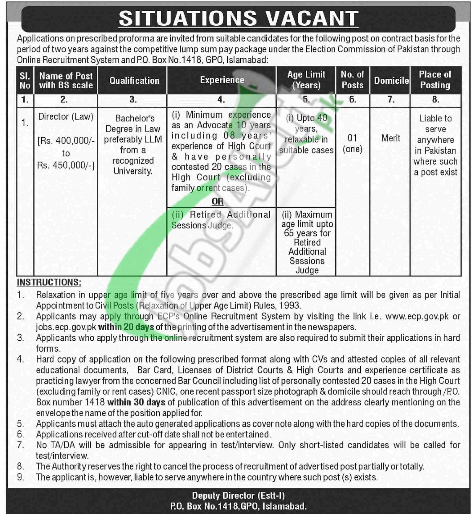 New Govt Jobs in Election Commission July 2024